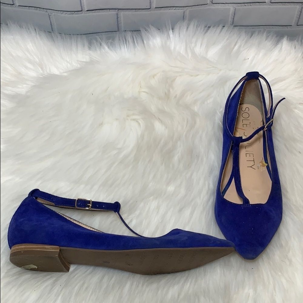 Sole Society Ivy‎ T Strap Ballet Flats Size 35/5
